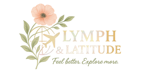 Travel Planning & Assisted Lymphatic Therapy Logo for Lymph & Latitude